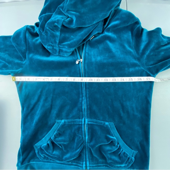 Y2K Express Teal Velvety Soft Terry Cloth Tracksuit Women's size Medium - Picture 9 of 15